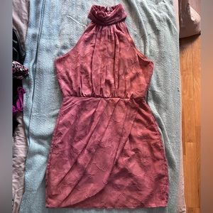 Lulu’s Mauve Floral Mini Dress